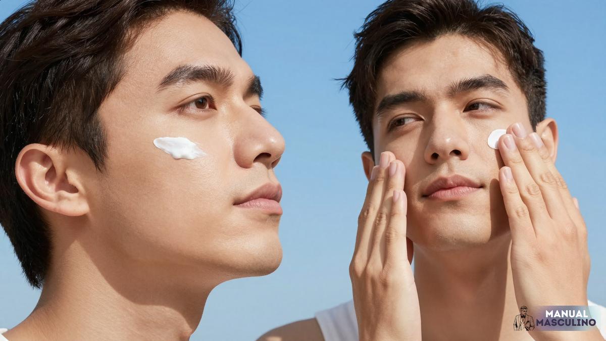 Ordem correta dos produtos de skincare masculino (manhã e noite)