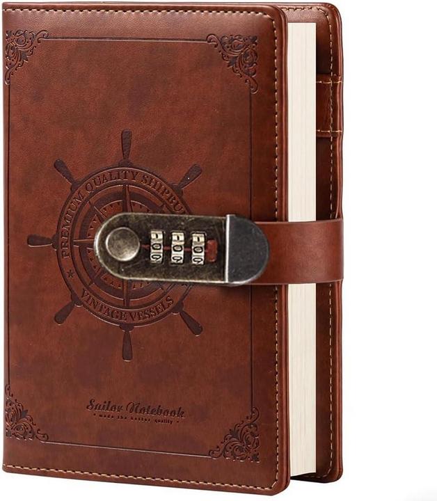Caderno Couro Com Trava Diário de Viagem: Elegância e Segurança em 2026