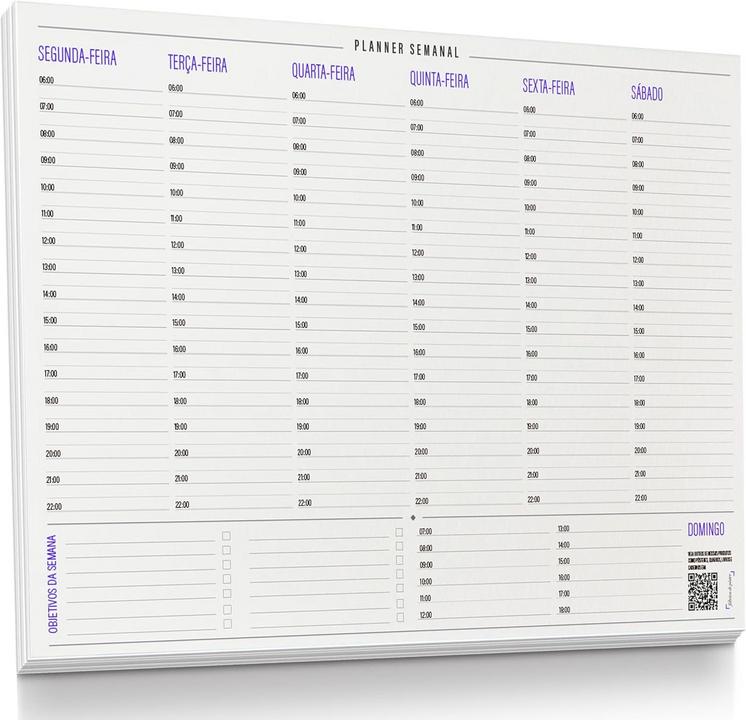 Planner Semanal com Horário A4: Organização e Praticidade em 2026